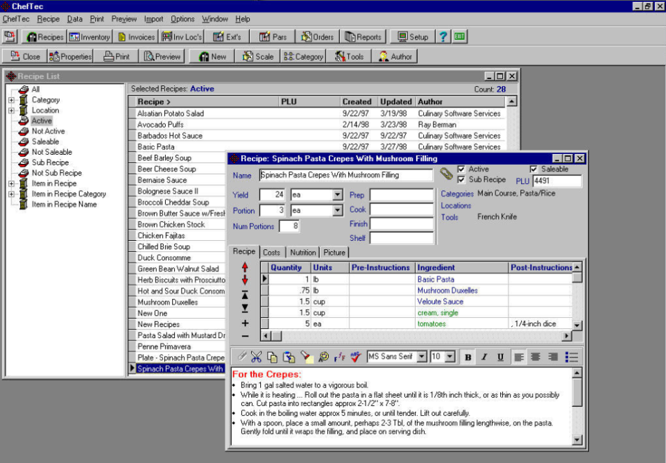 ChefTec Software - 2