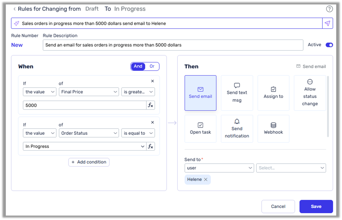 Priority Software Software - Intelligent assistance that employs natural language to build business rules as well as rules for data automation autofill.
