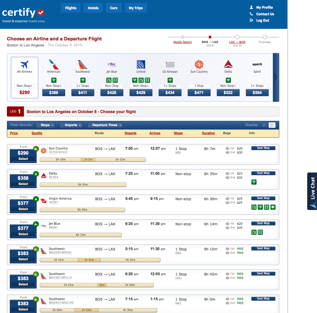 Certify's Integrated Travel Platform