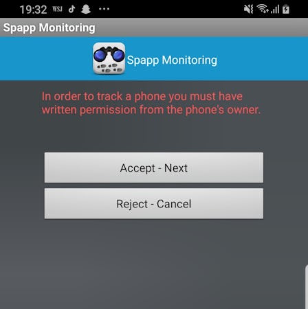 Spapp Monitoring screenshot: Spapp Monitoring app