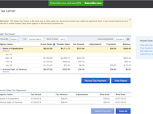 Quickbooks Online Software - Calculate sales tax and record tax payments