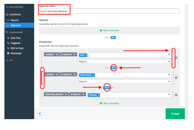 VWO Engage Software - VWO Engage segments