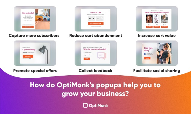 OptiMonk Software - Get full control over your buyers’ journey and turn them into leads or customers
