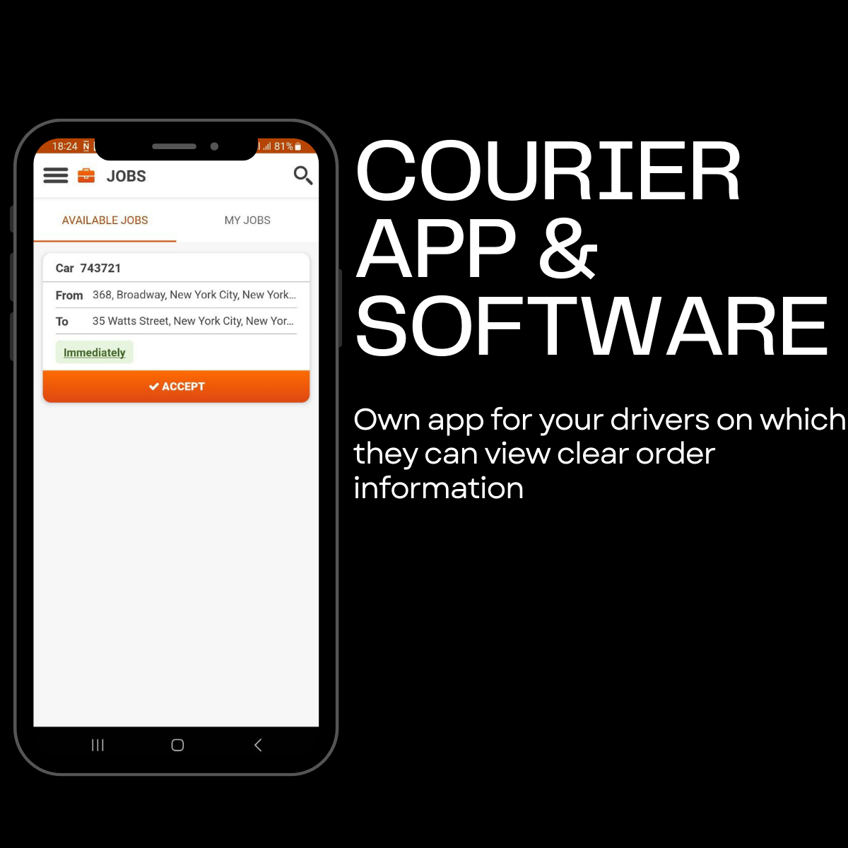 Kurier Software mobile app
