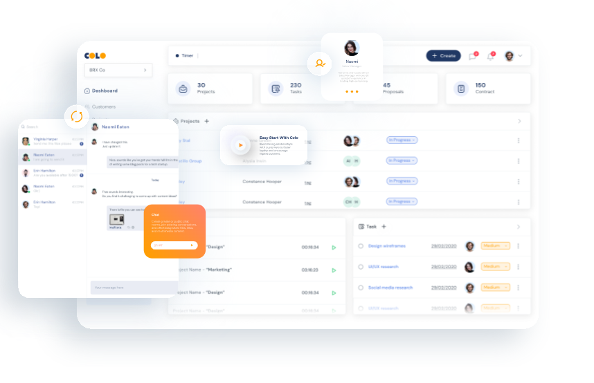 COLO screenshot: COLO dashboard
