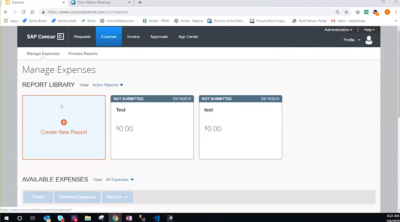 Ryvit SAP Concur integration