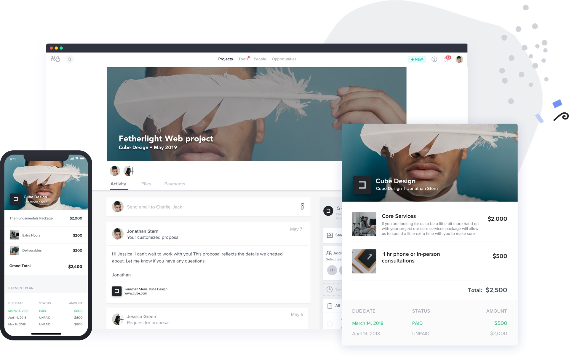 HoneyBook Software - HoneyBook activity