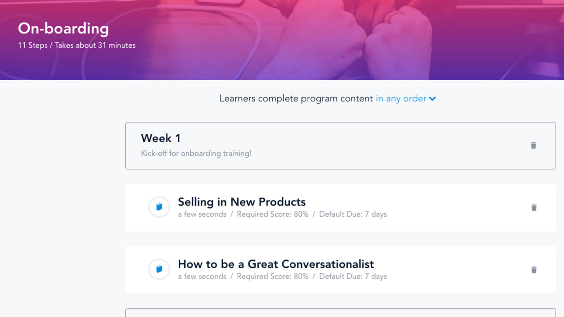 ON-BOARDING: Your first encounter with a new employee sets the tone for the rest of their experience with your company. Bridge makes on-boarding & training new employees easy. From day 1, you can assign them courses, assessments & quizzes.