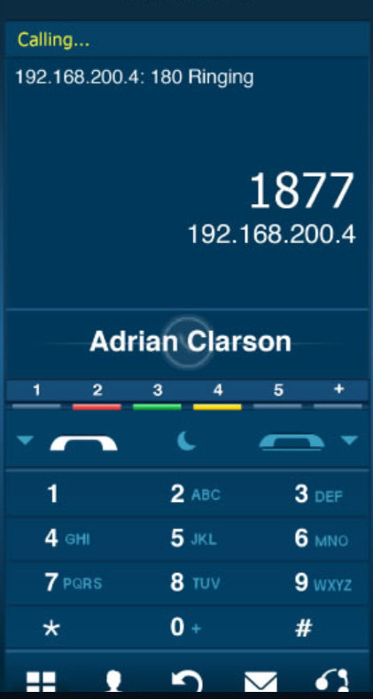 iSoftPhone dialer screenshot