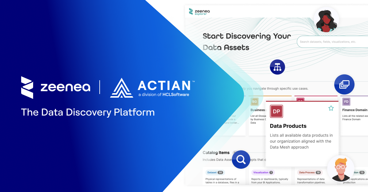Zeenea Data Discovery Platform screenshot: Actian Zeenea - The Data Discovery Platform