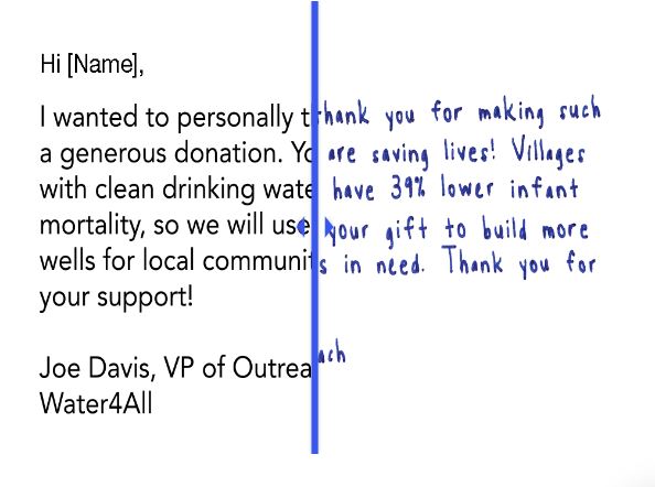 Handwrite.io screenshot: Handwrite automated handwriting recognition