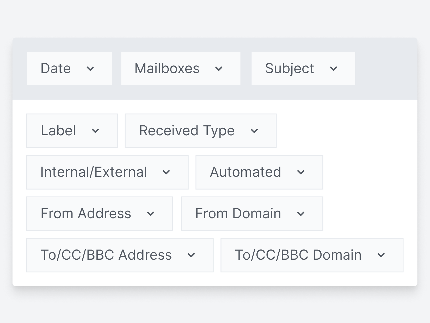 Email Meter Enterprise Software - Use filters to segment your analysis