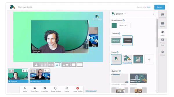 Streamyard Reviews, Demo & Pricing - 2022