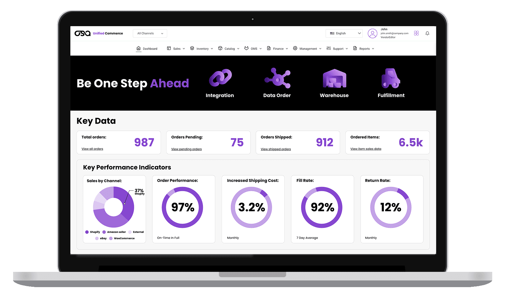Osa Collaborative Visibility Platform screenshot: Stop supply chain chaos and be one step ahead with Osa. The Osa Collaborative Visibility Platform powers your entire supply chain—from sourcing to delivery.