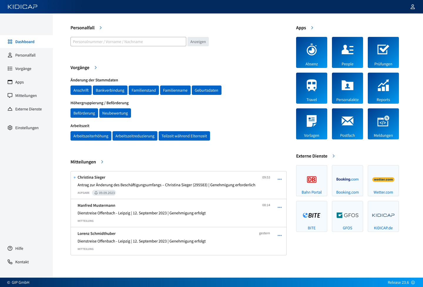 KIDICAP. screenshot: KIDICAP. dashboard