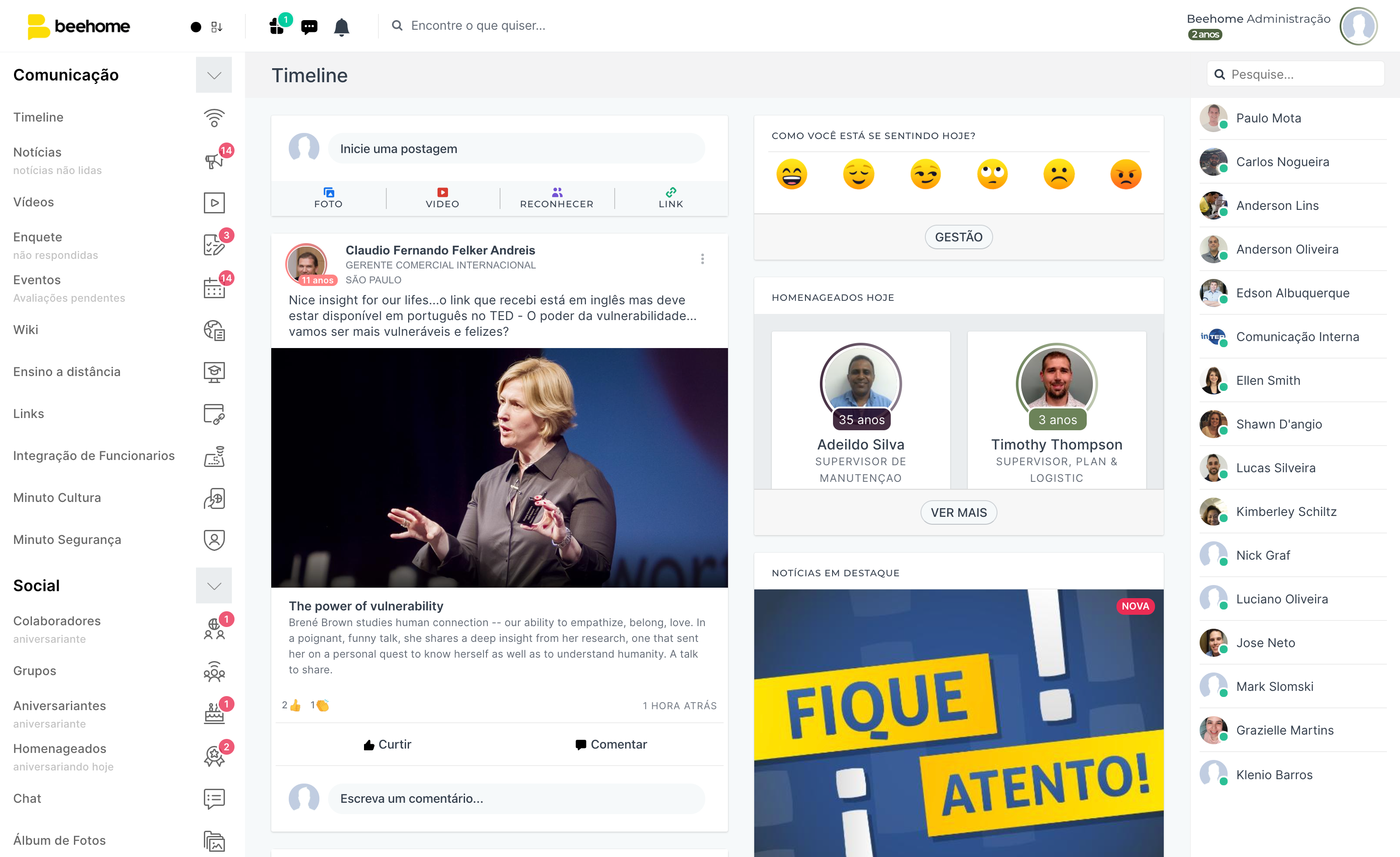 Beehome screenshot: Home Page