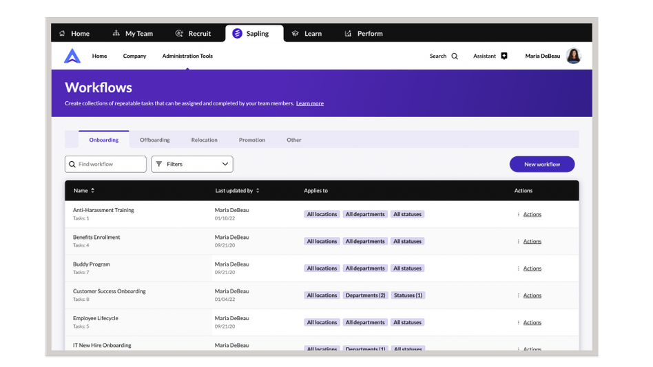 Sapling Software - 3