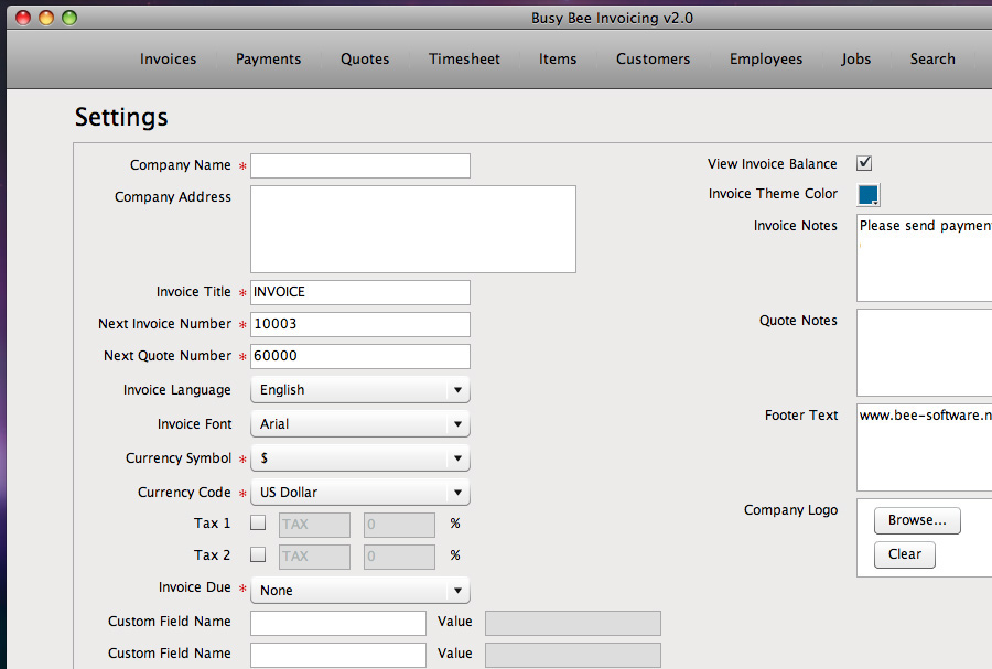 Busy Bee Invoicing Software - 3