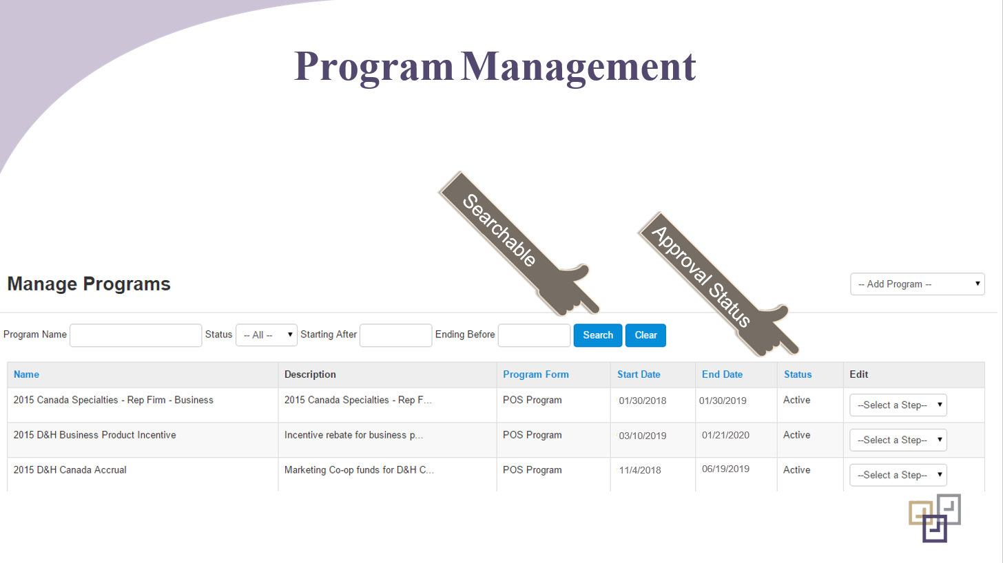 Automated Ship and Debit programs