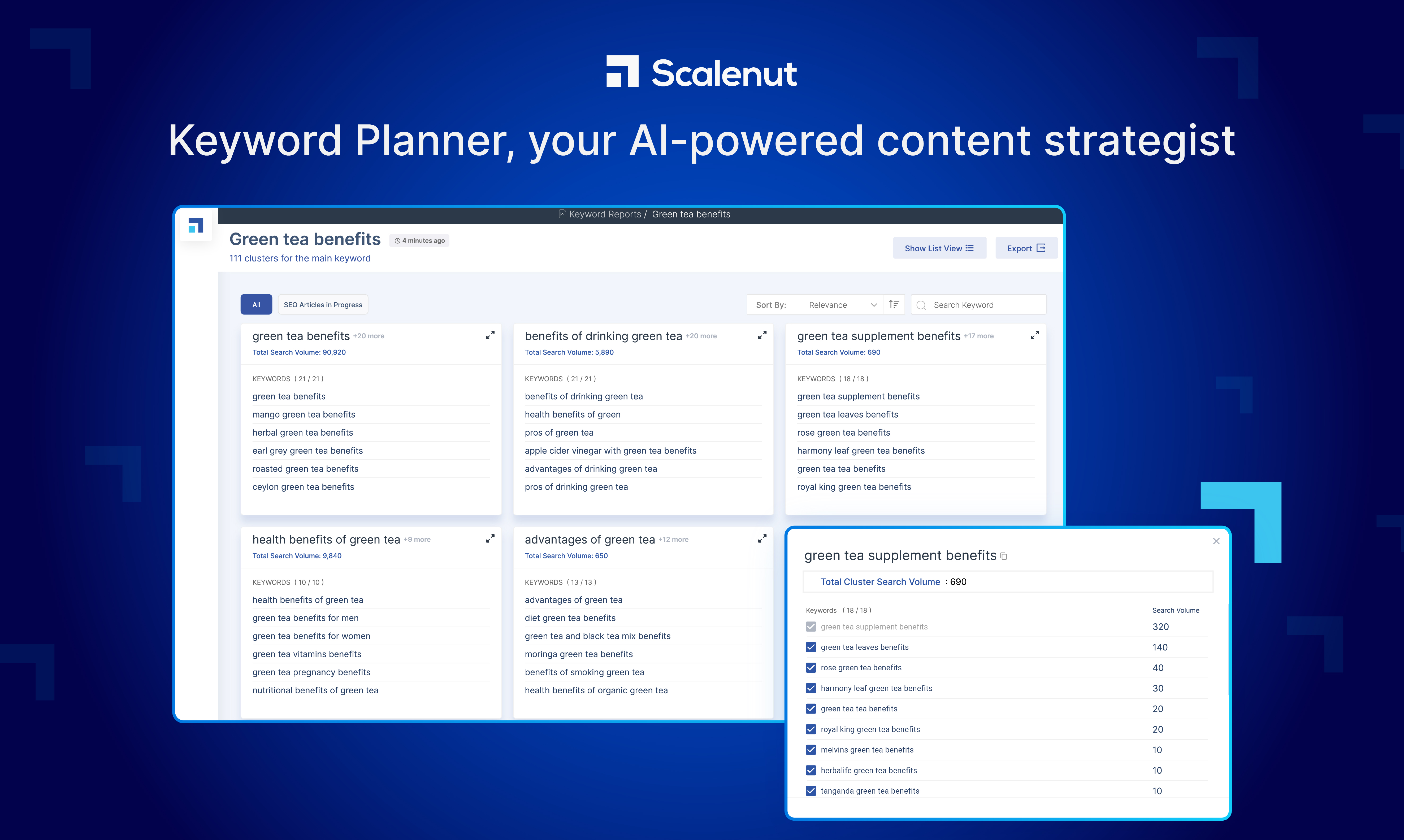 Keyword Planner, your AI-powered content strategist