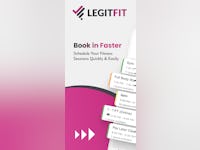 LegitFit Software - Take online bookings & payemnts and reduce the back-and-forth! Your clients will now have all that information at the tip of their fingers.