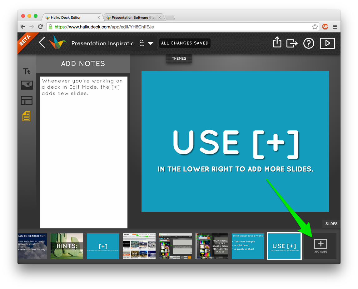 Haiku Deck Software - Haiku Deck create presentation