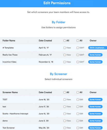 Ethnio Software - Ethnio edit permissions