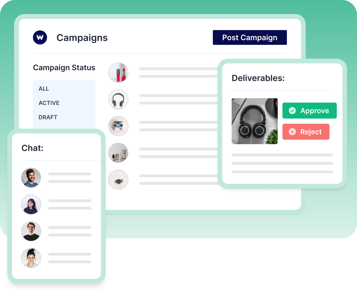 Get a detailed campaign performance, reach & other metrics.