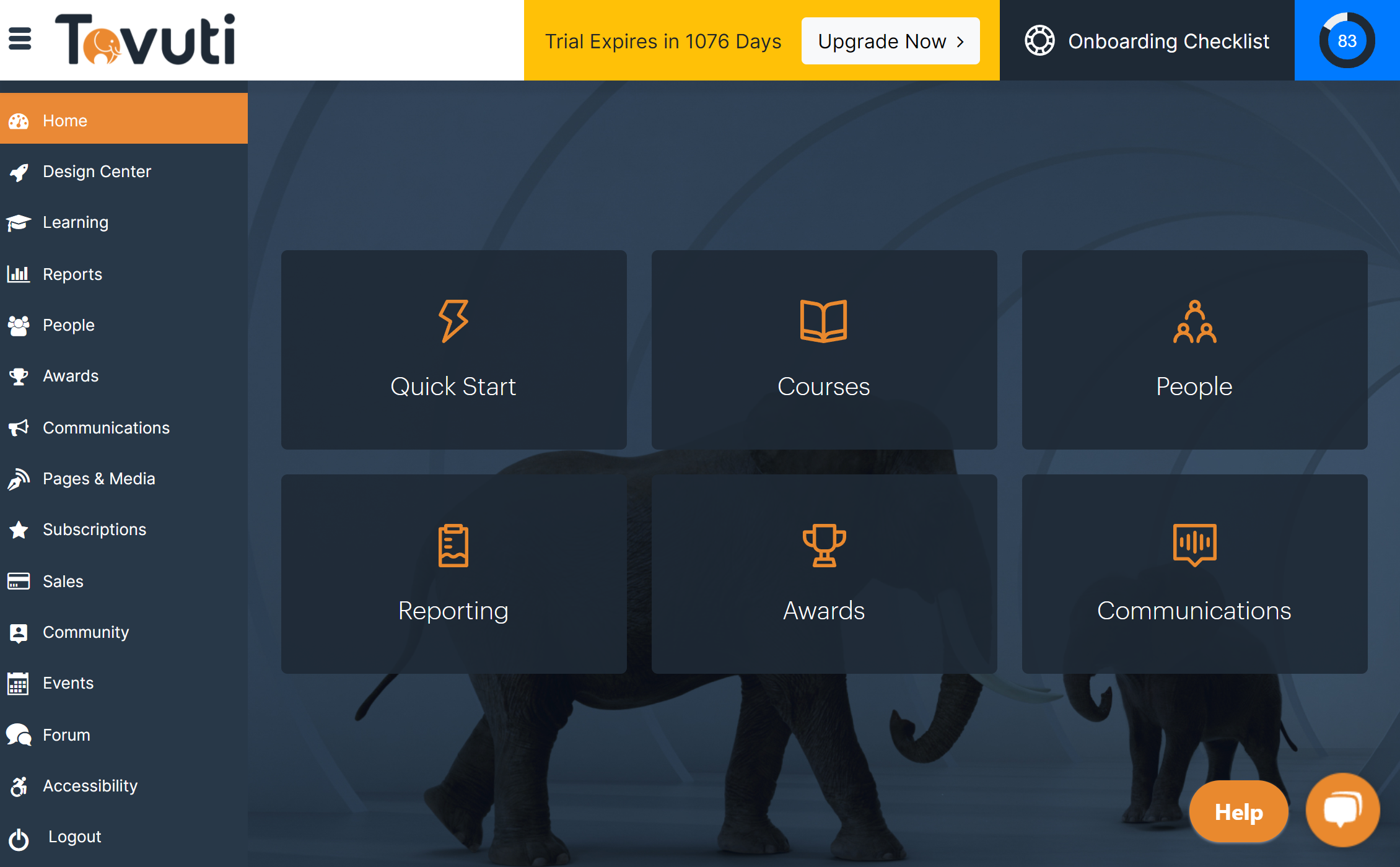 Tovuti Software - Best LMS Dashboard