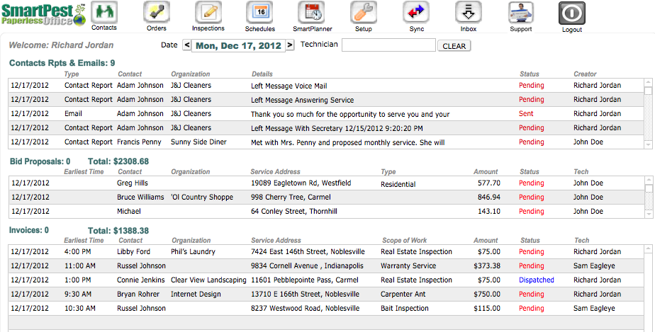 SmartPest Paperless Office Software - 3