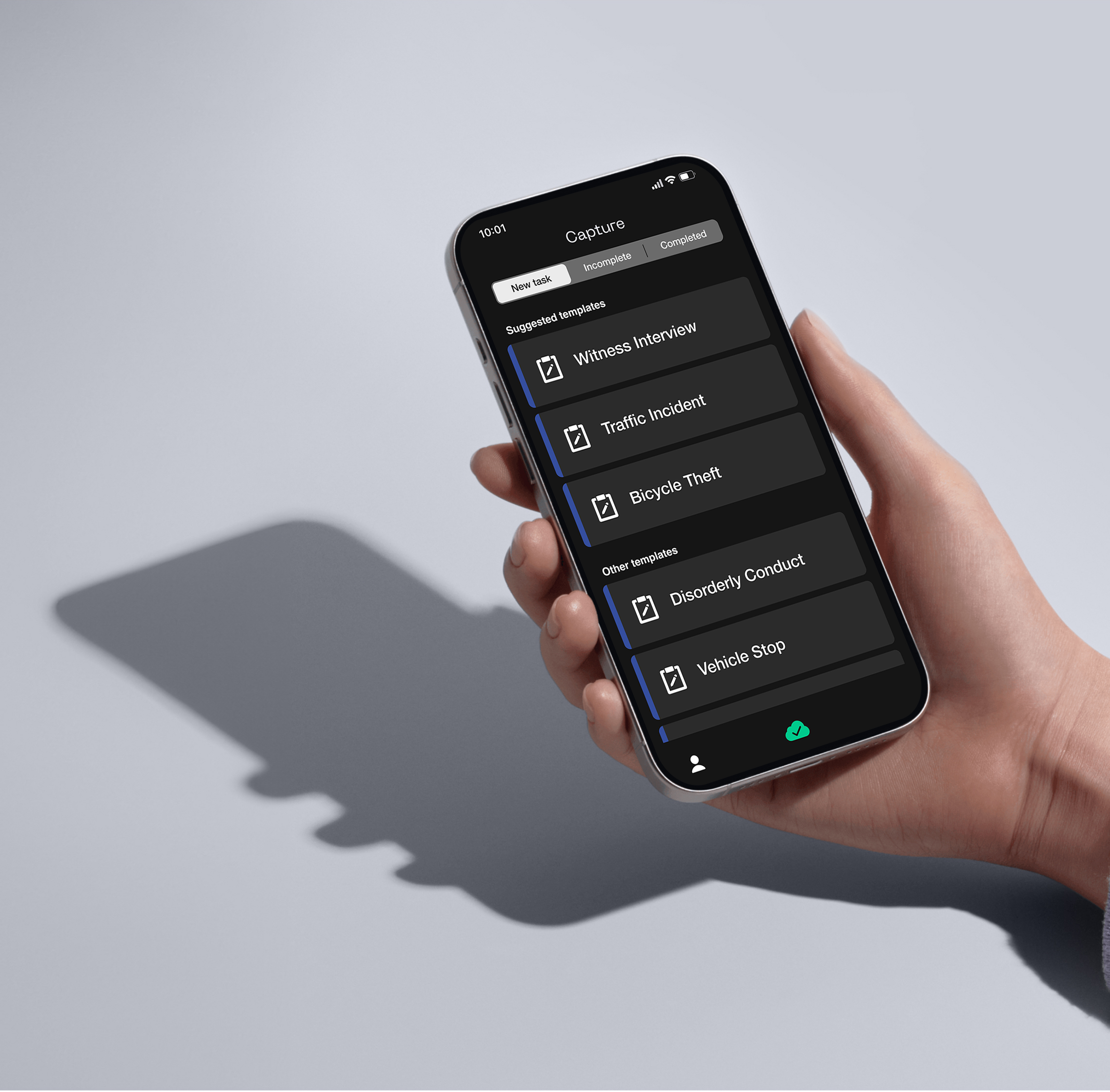 DavidHorn screenshot: First accounts and untouched evidence are key to a successful investigation. With Capture, you can easily record and transfer digital evidence to in-house services securely, with full automation and auditing, directly in the field. 