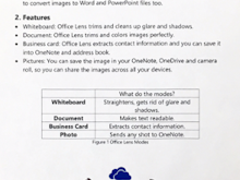 Microsoft Lens Software - Microsoft Office Lens capture printed text screenshot