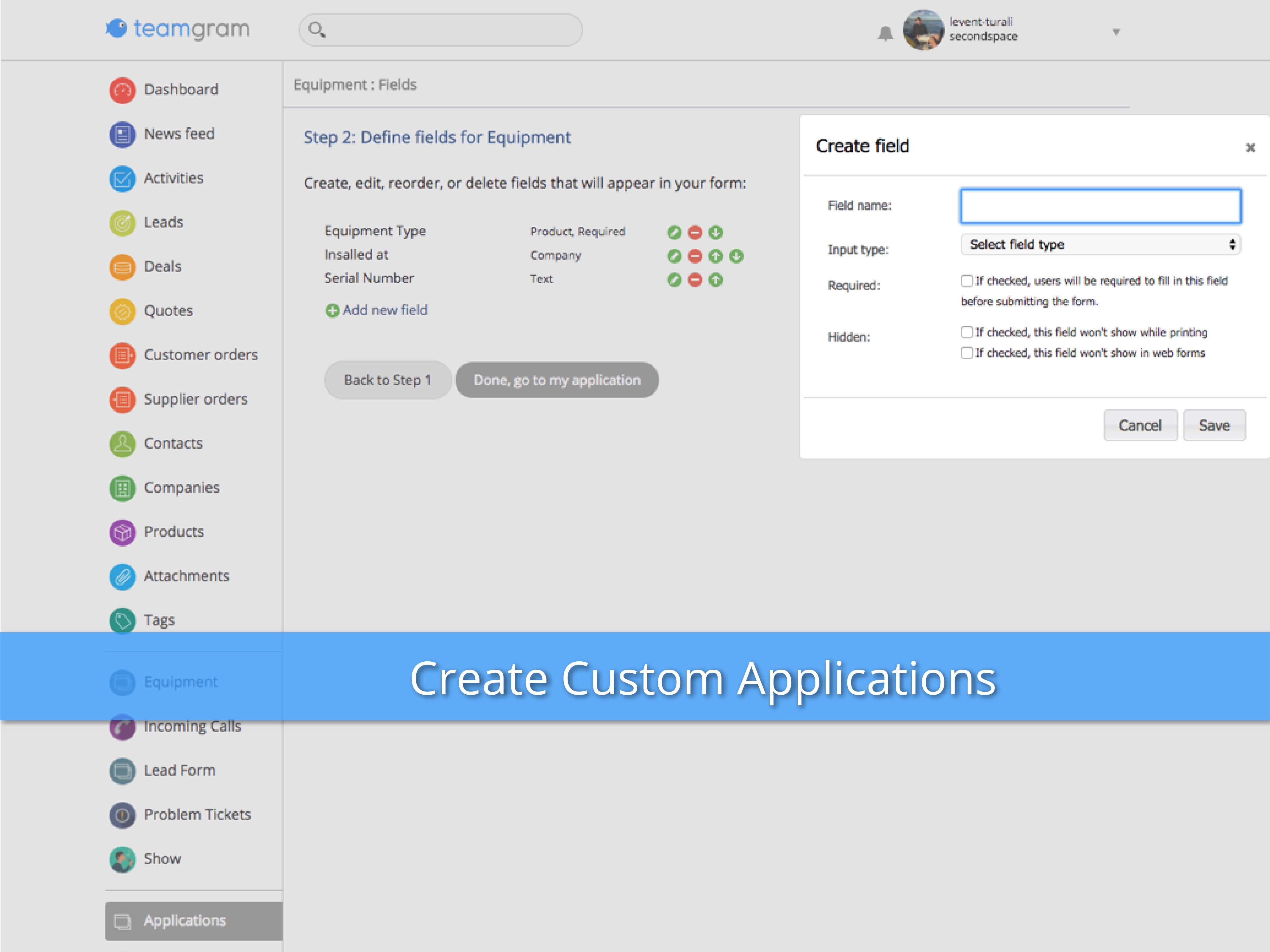 Create custom app