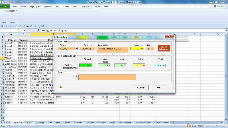 Visual Estimator Software - 1