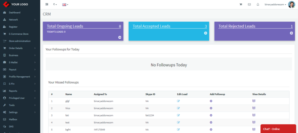 Infinite MLM Software - Infinite MLM Software CRM
