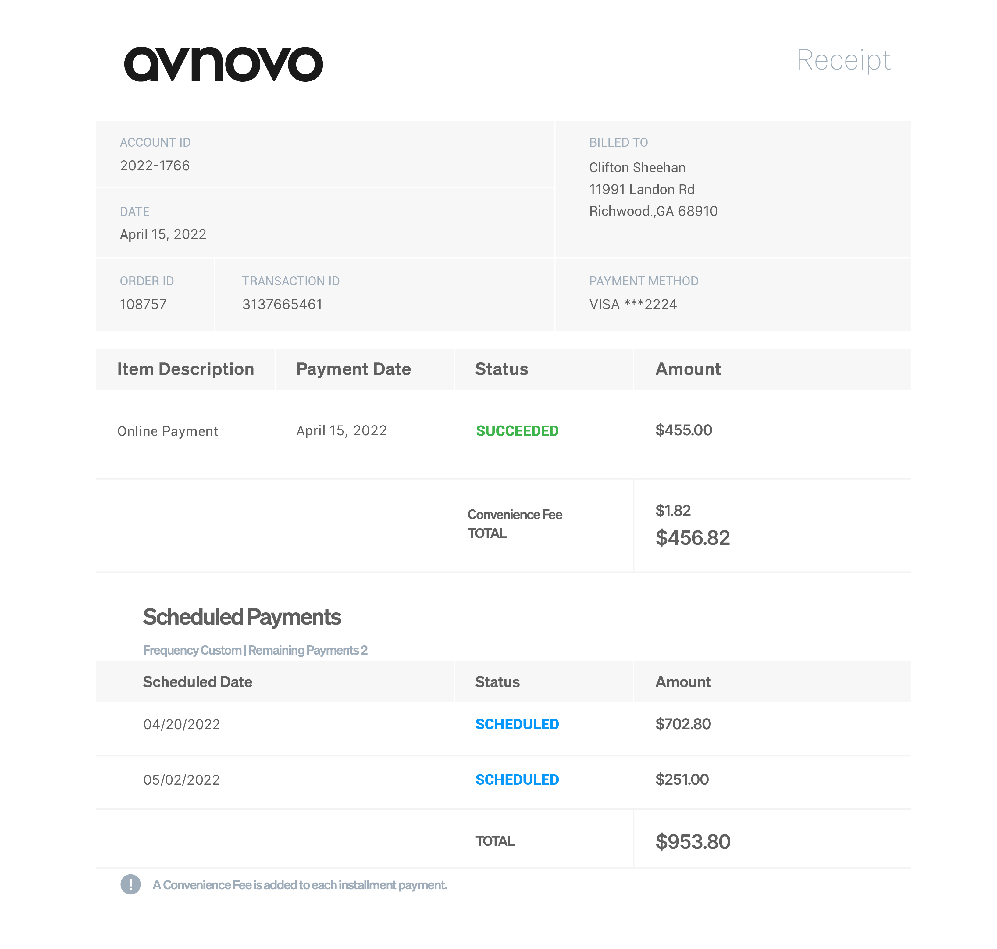 Automatically-generated Invoice