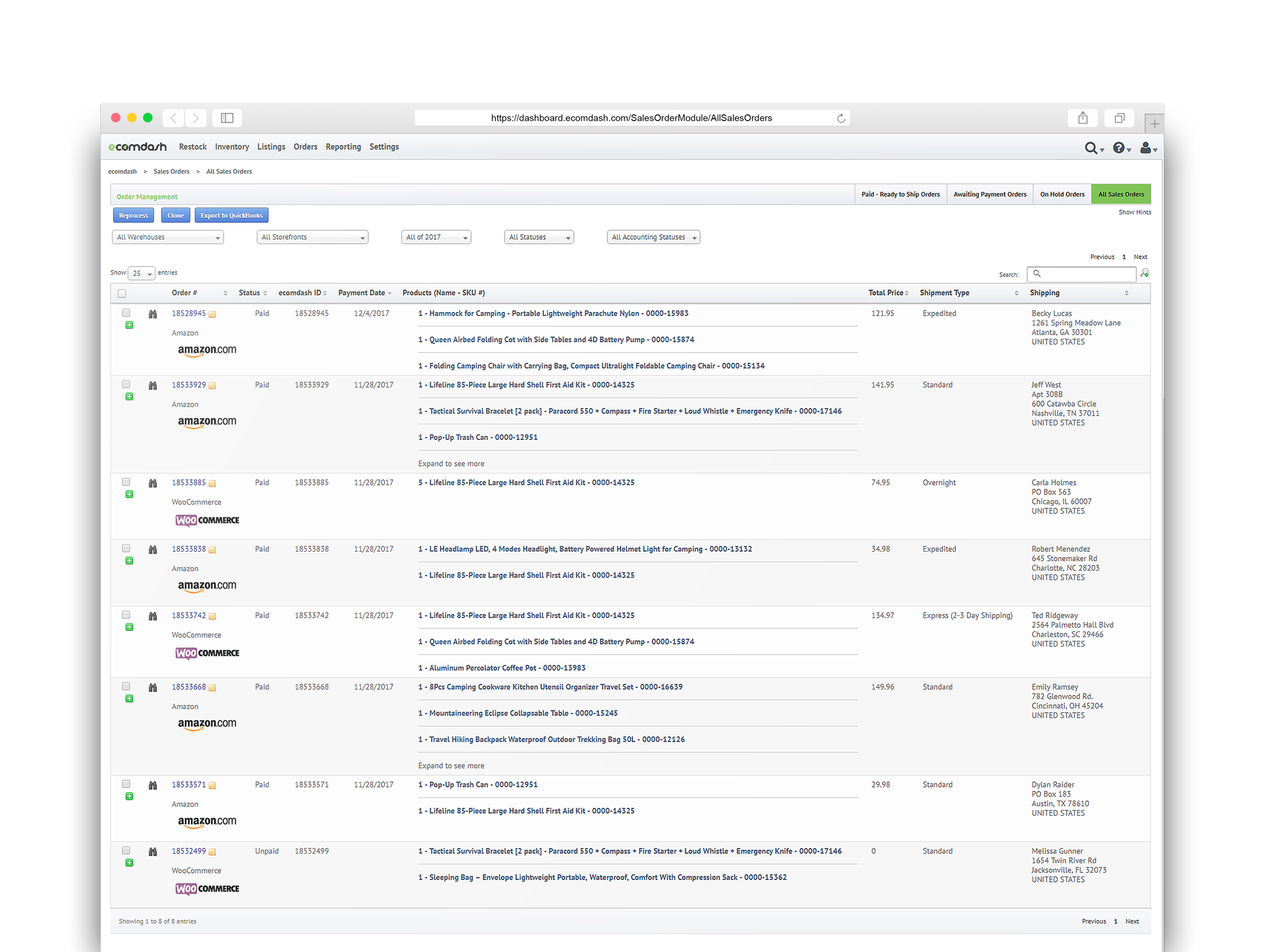 Order management
