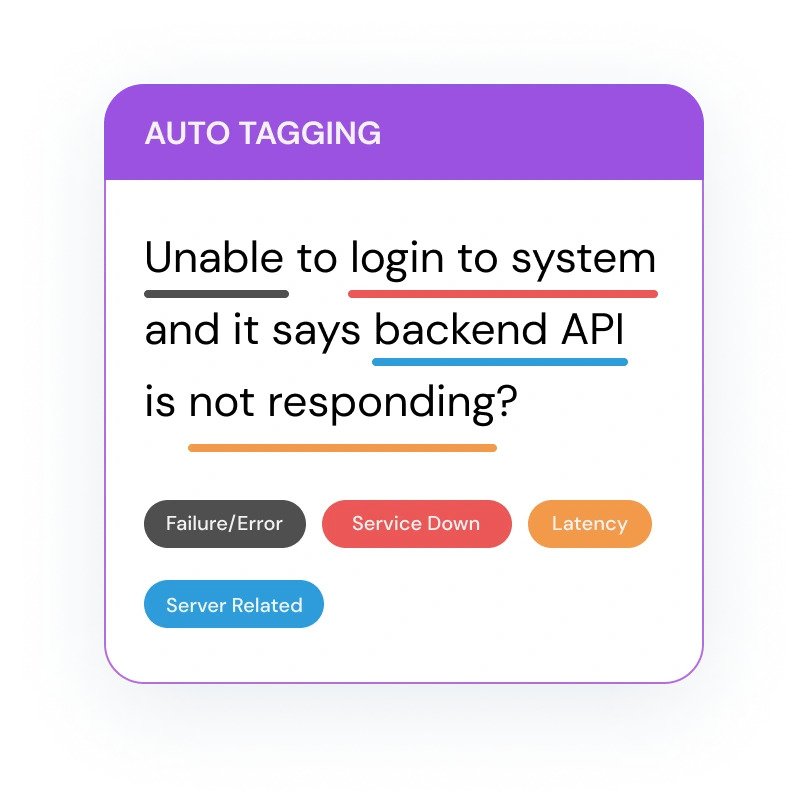 IrisAgent screenshot: Automated tagging