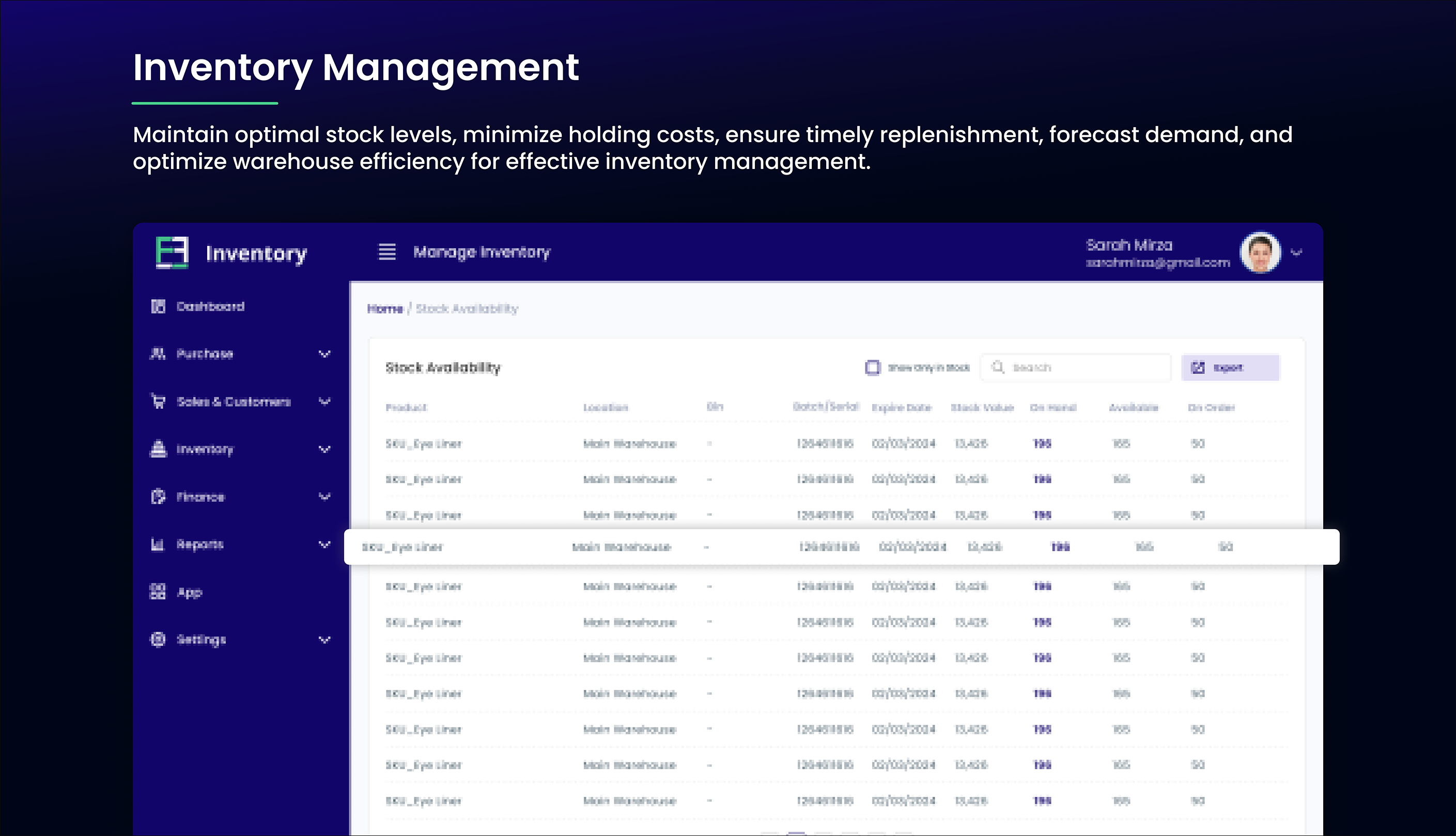 FF Inventory Software - Optimize stock levels with FF Inventory's inventory management features. Track real-time inventory and reduce stockouts and overstocking to maintain a balanced inventory.