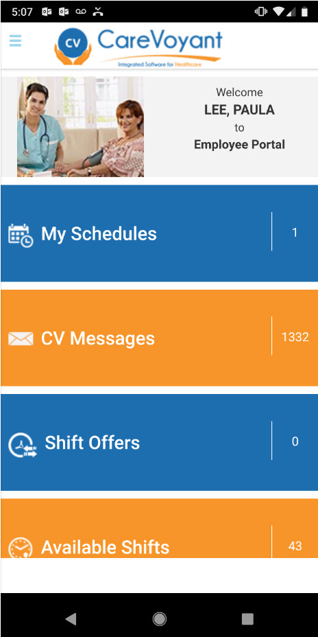 Employee Portal Home Page
