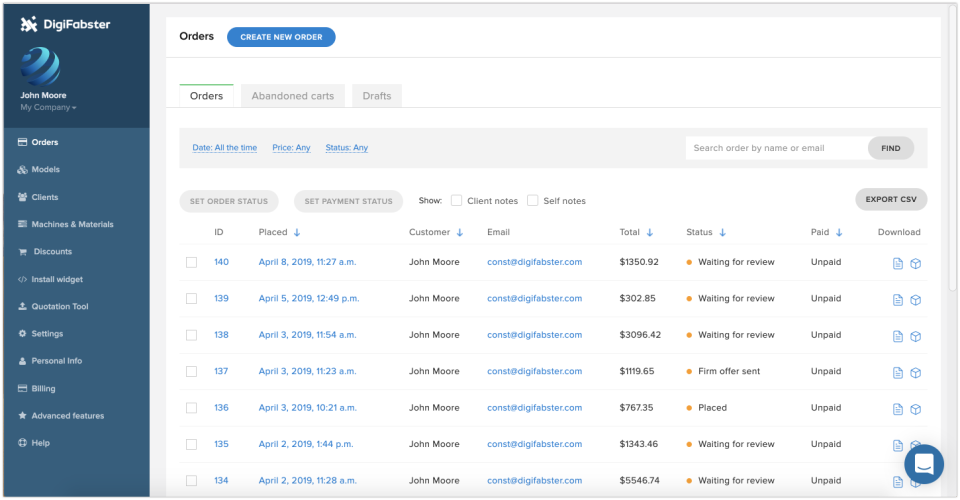 DigiFabster Software - 4