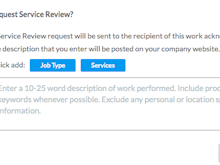 ServiceTrade Software - Requesting an online review is part of the service delivery.