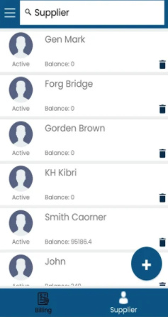 Moneypex screenshot: Moneypex supplier search