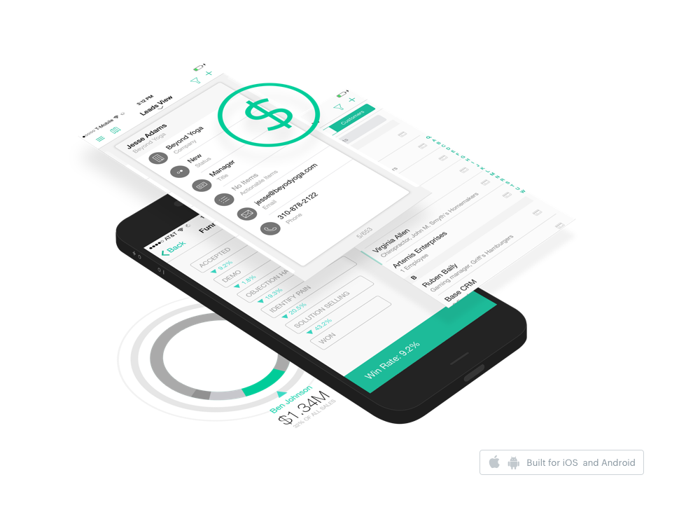 Zendesk Sell Software - Base for iOS: Access and manage leads from iOS devices