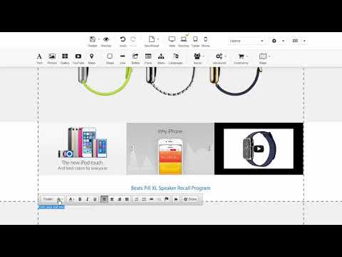 ProHoster Site Builder screenshot: ProHoster Site Builder platform