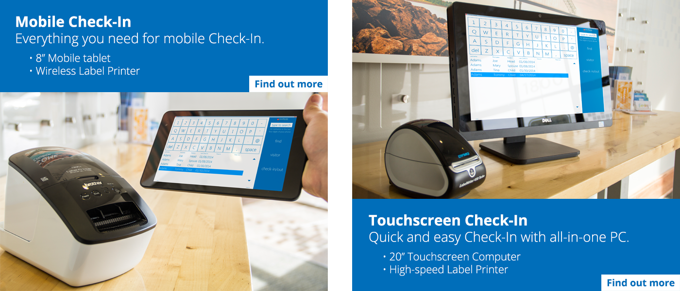 Excellerate Software - Check-in system works with Excellerate or stand-alone