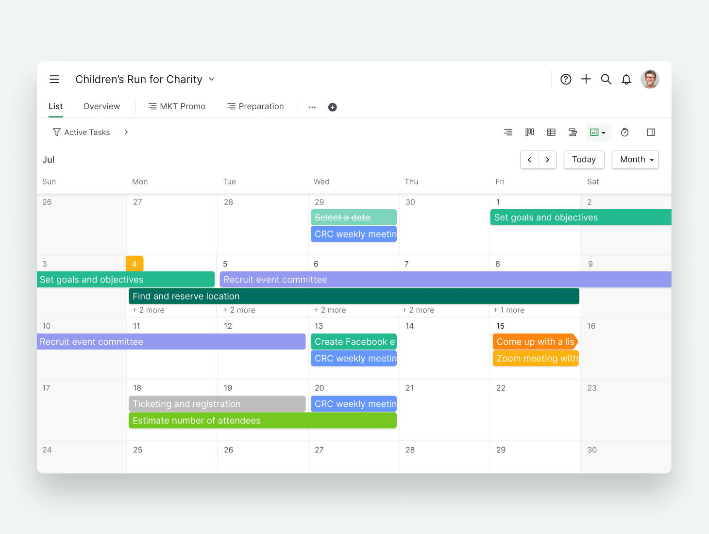 Quire Software - Calendar