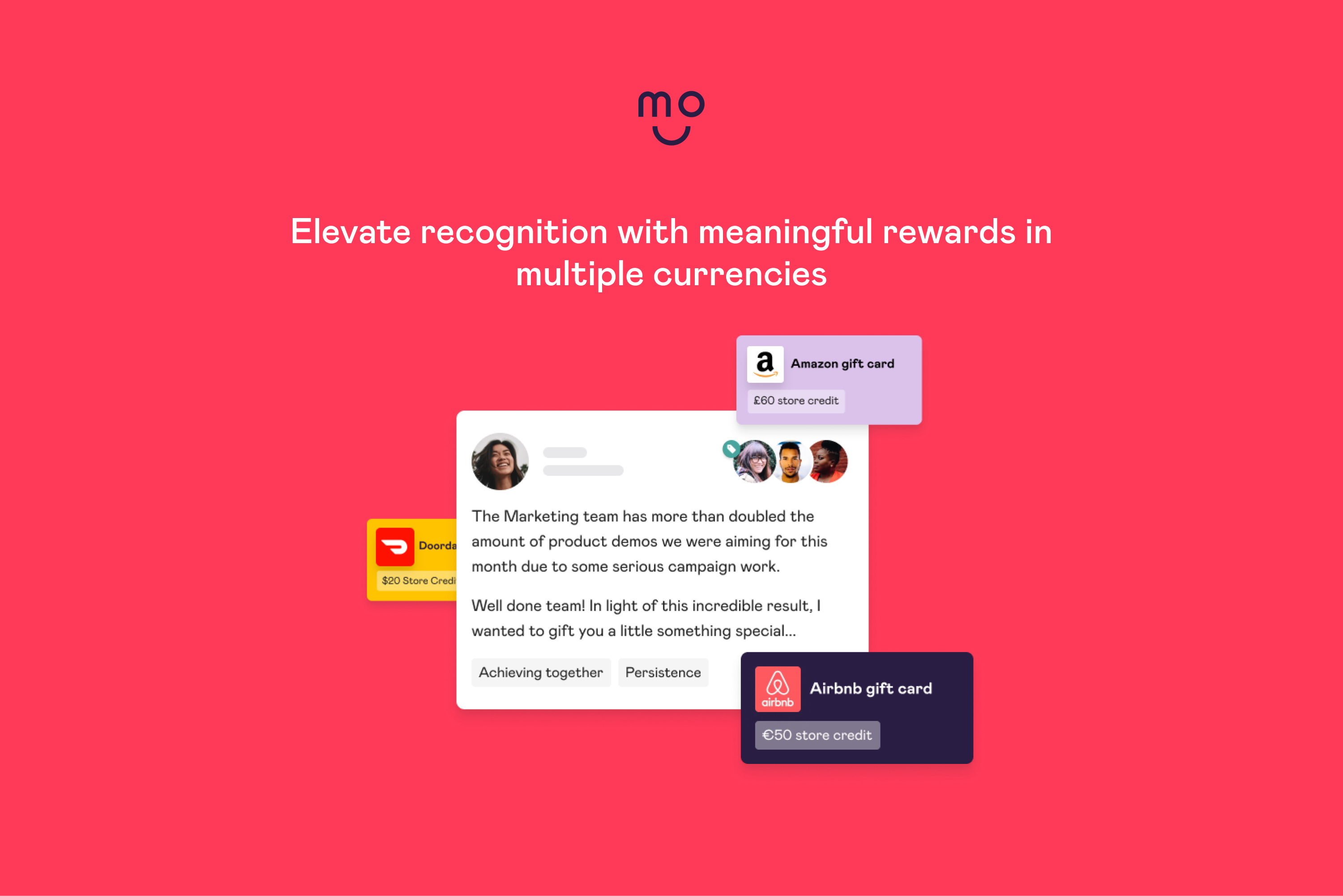 Use rewards to make moments of recognition even more special