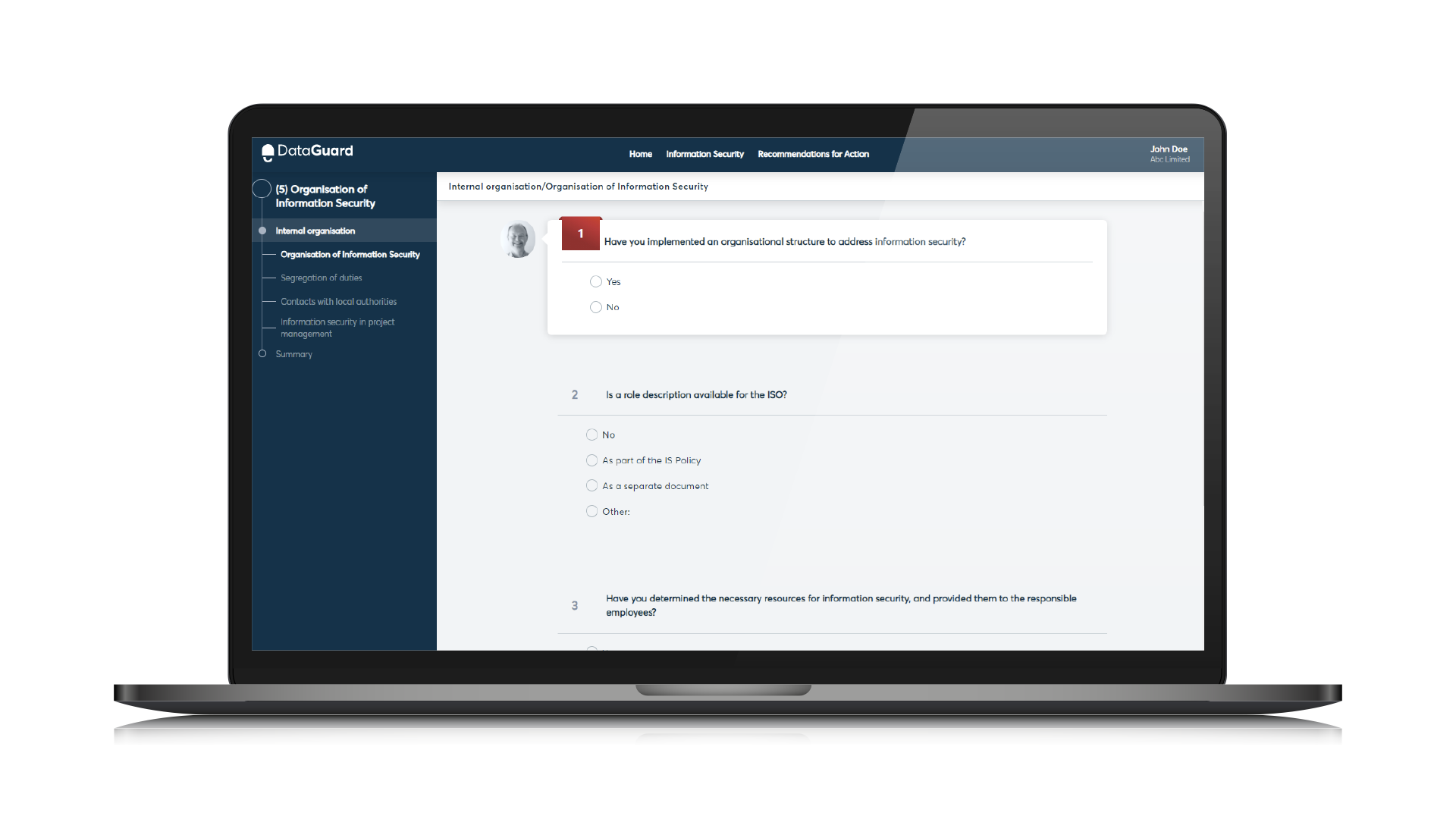 DataGuard InfoSec Audit Questionnaire