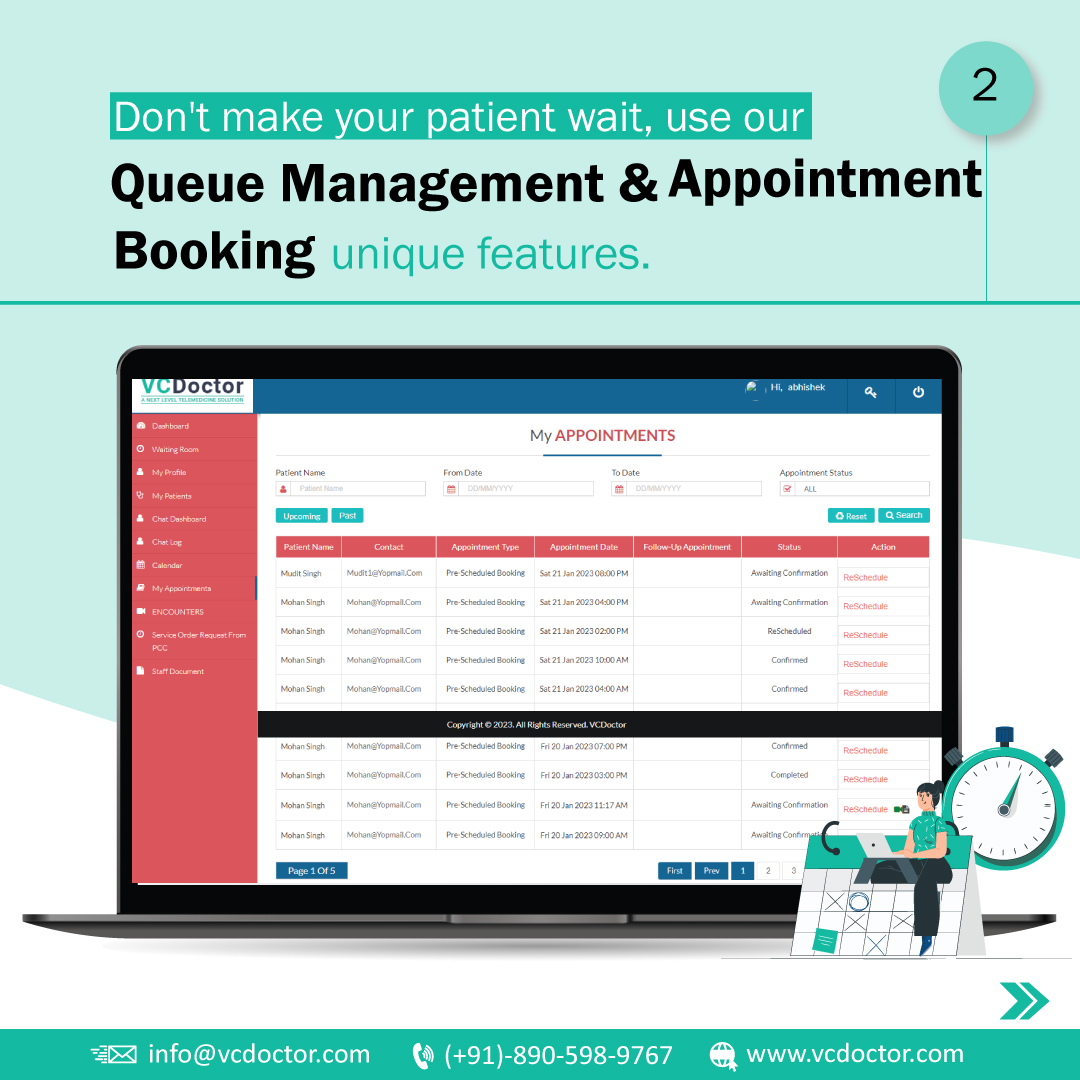 Smart Patient Realtime Queue and Booking Interface for Doctor